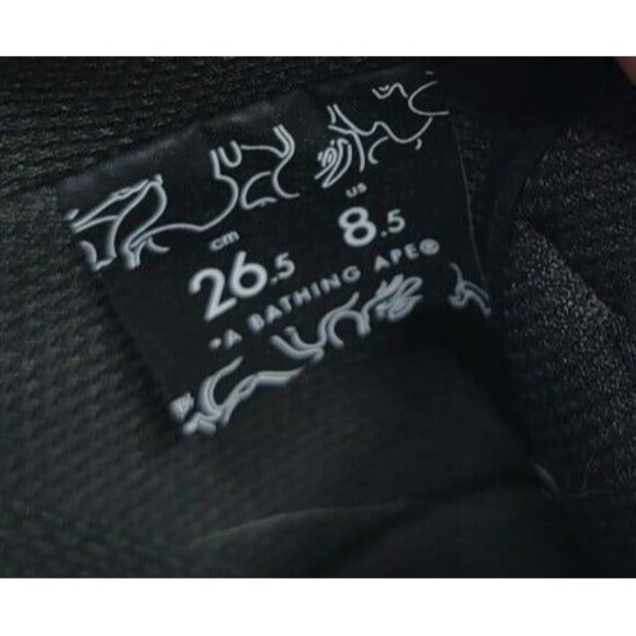 A Bathing Ape Bape SK8 StaBlack Suede - Picture 9 of 11